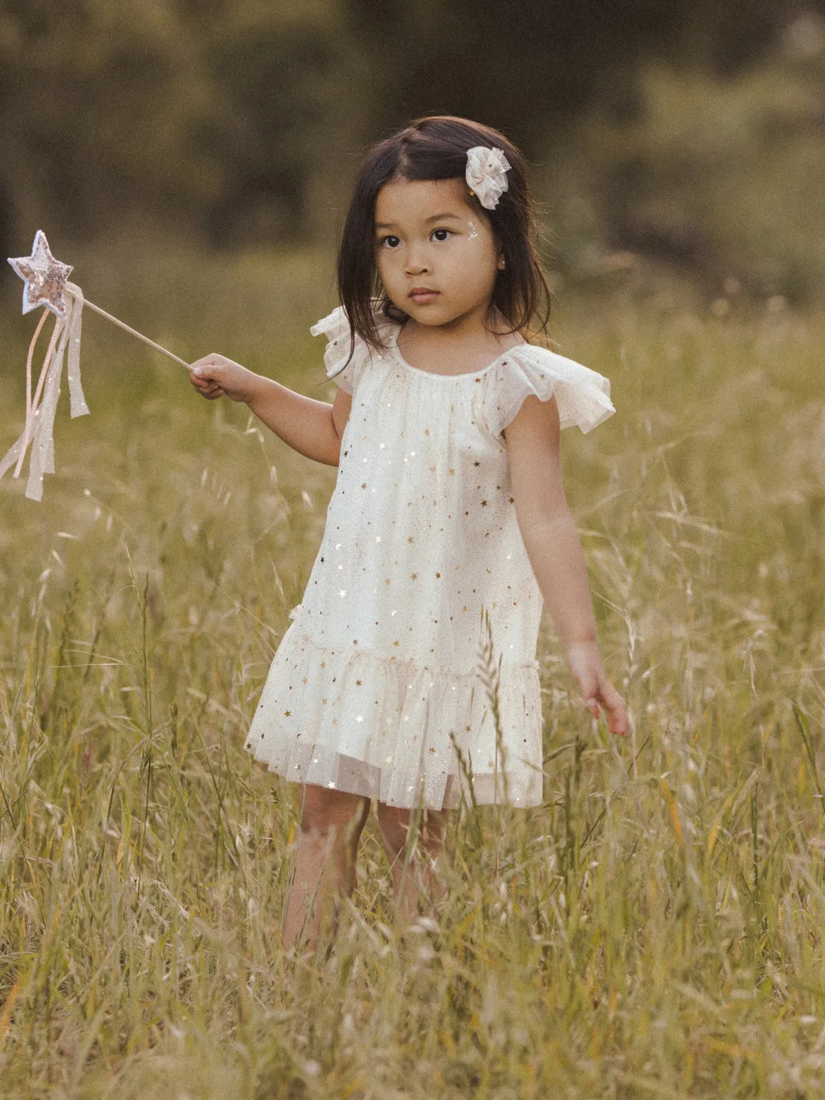 Edie Dress, Champagne Stars