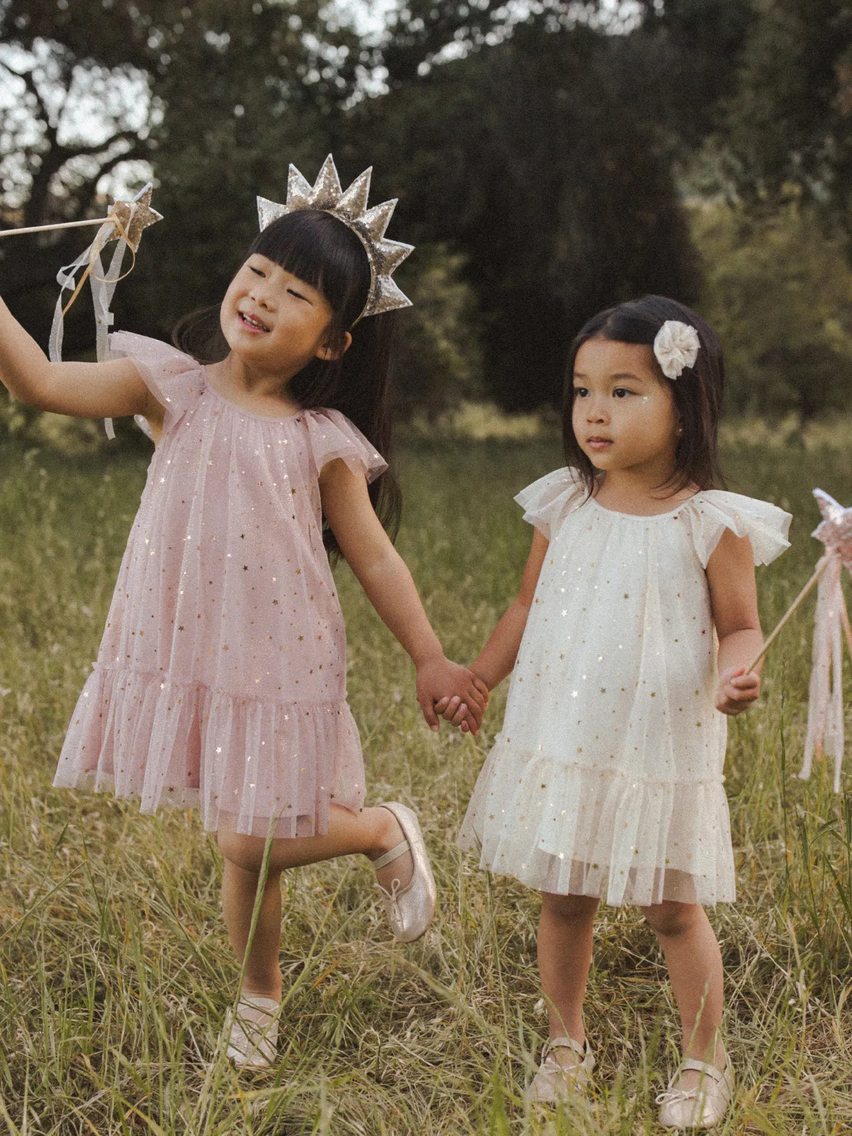 Edie Dress, Champagne Stars