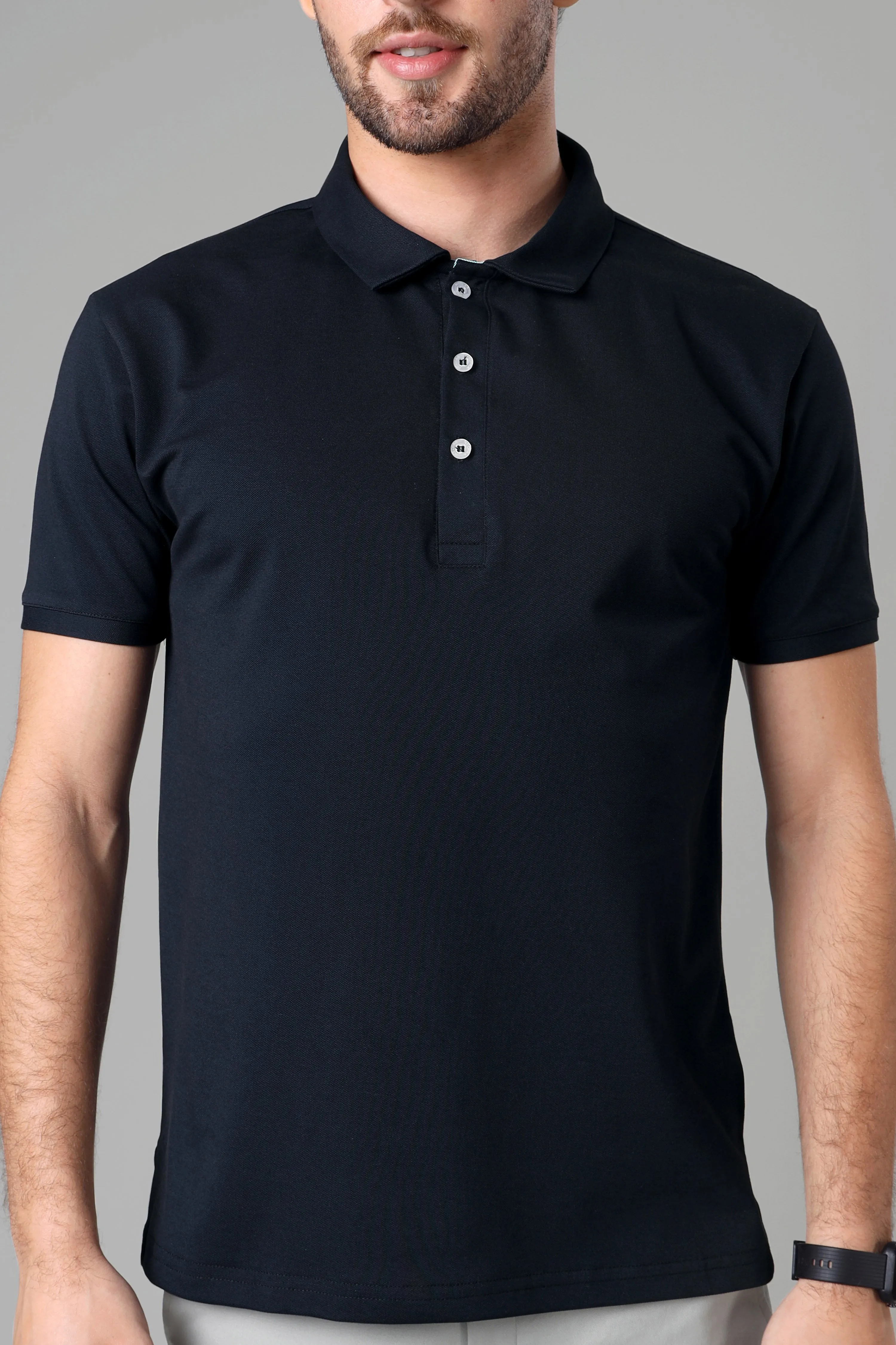 Exclusive Navy Blue Polo T-Shirt For Men