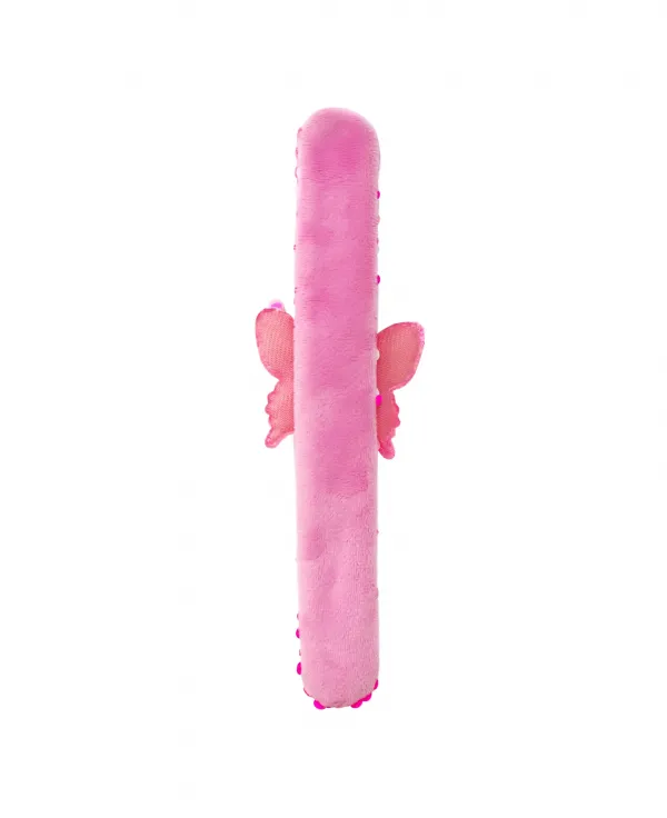 Pink Poppy Butterfly Sequin Slap Bracelet