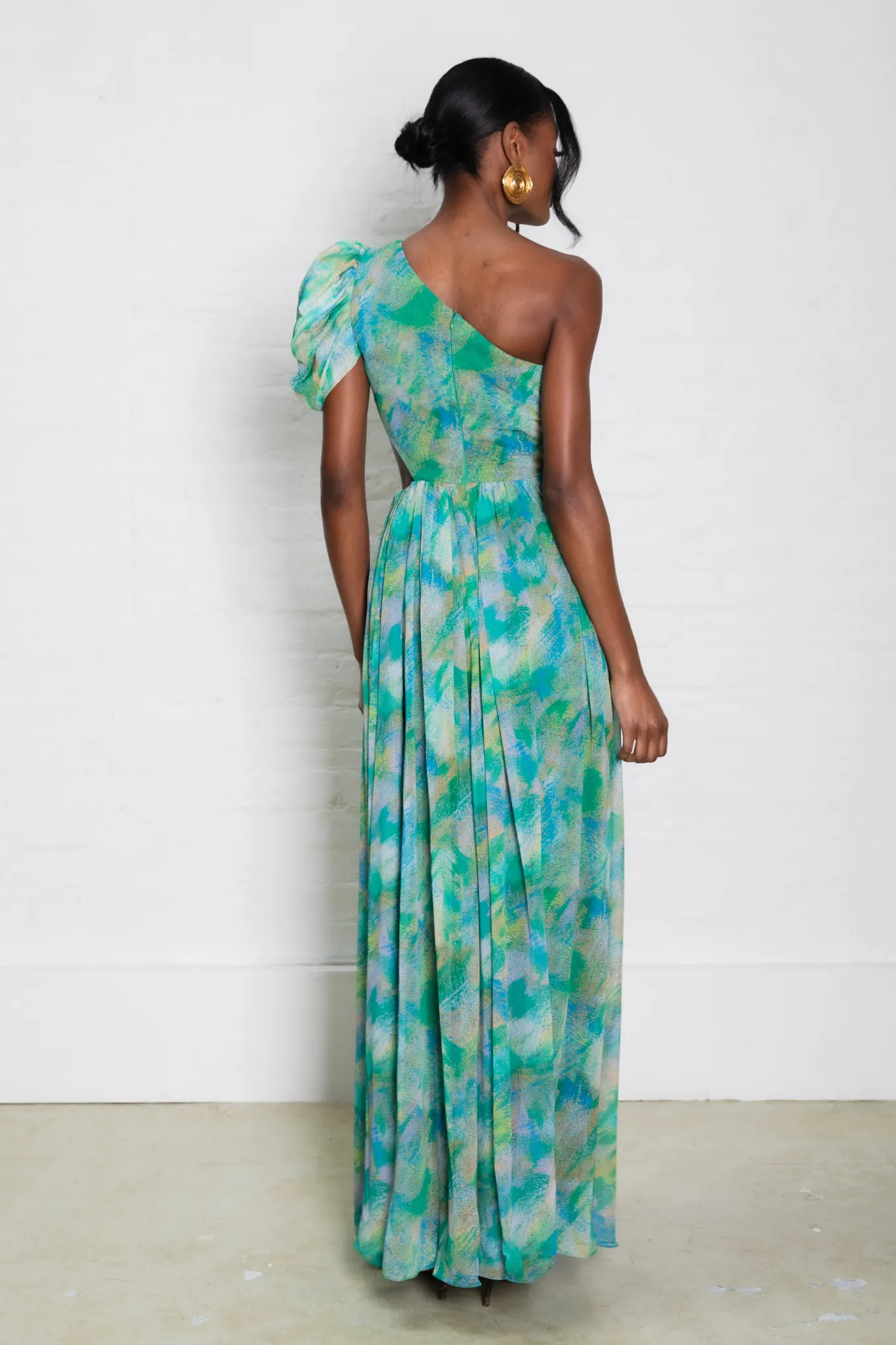 Renee Dress Green Print